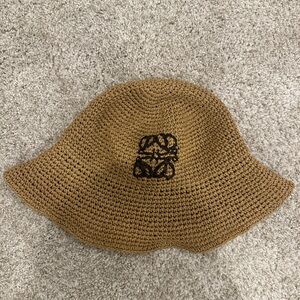 Loewe Tan Crochet Hat